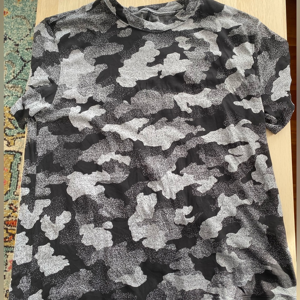 Lululemon All Yours T-Shirt (Heritage Speckle Camo Jacquard Black Rhino Grey)